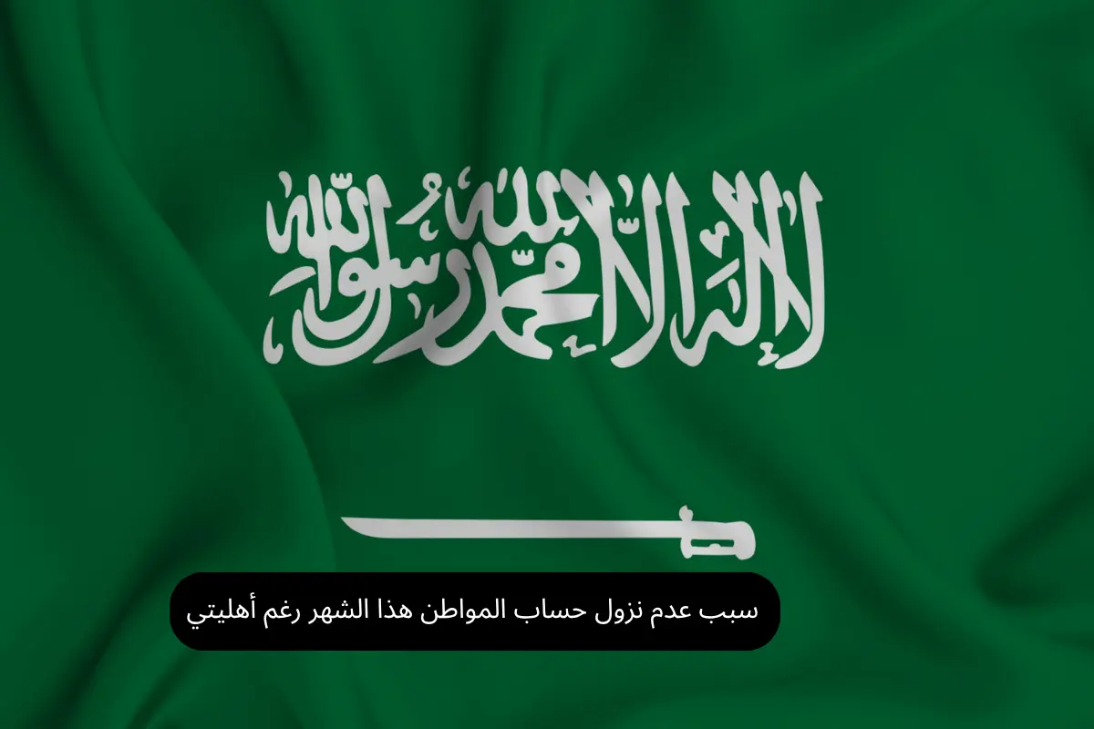 أسباب عدم نزول حساب المواطن