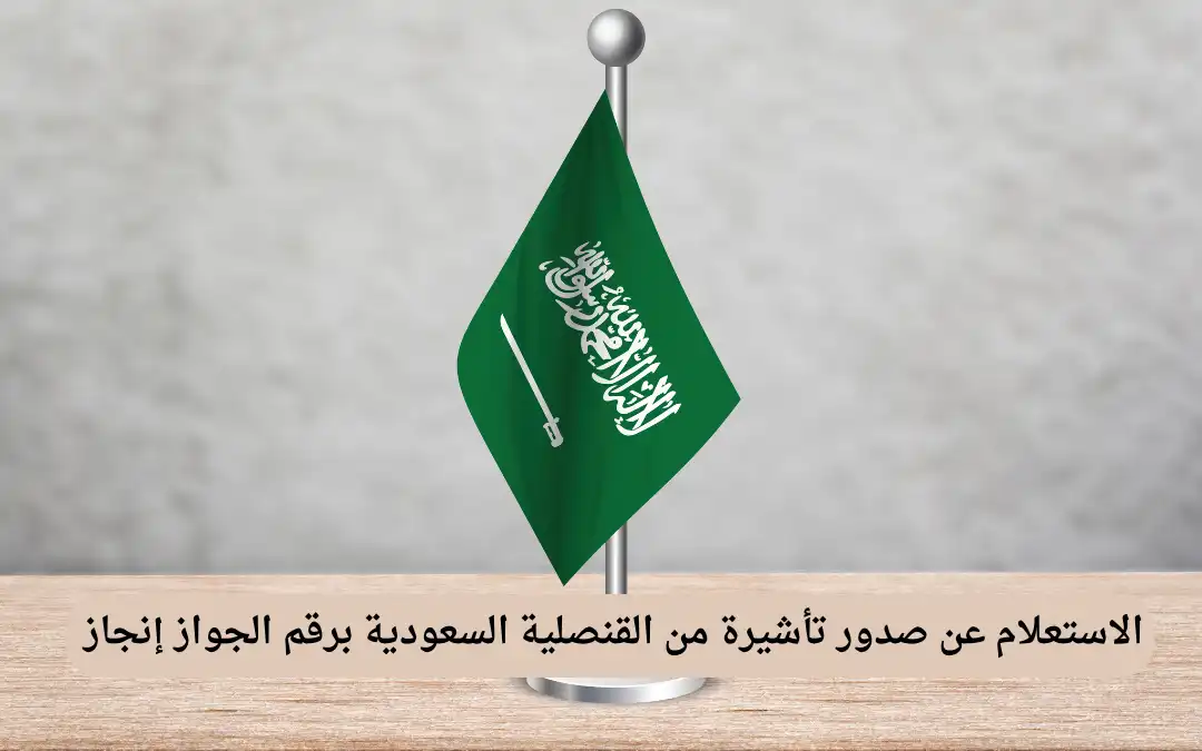الاستعلام عن صدور تأشيرة من القنصلية السعودية برقم الجواز إنجاز