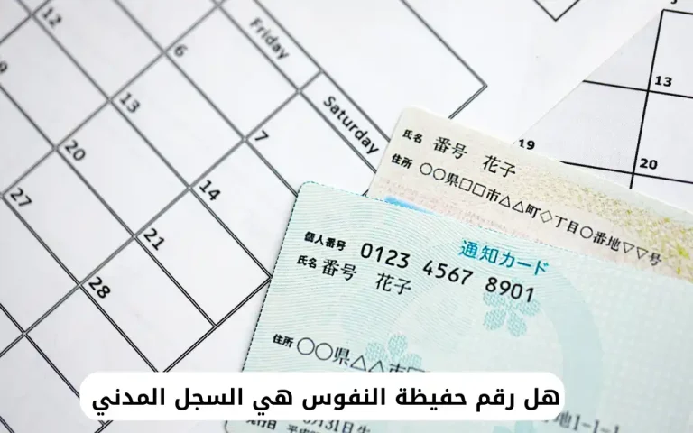 هل رقم حفيظة النفوس هي السجل المدني